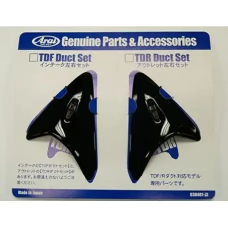 Top Vente Ventilation supérieure arrière ARAI TDR DUCT Black pour casques SZ/f