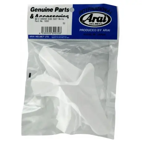 Ventilations arrières latérales supérieures ARAI Center Side Duct white pour casque MX V Jusqu’à Épuisement Des Stocks