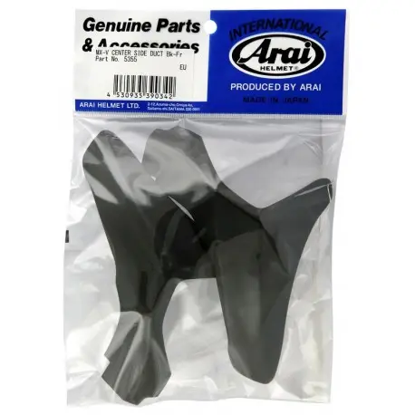 Ventilations arrières latérales supérieures ARAI Center Side Duct frost black pour casque MX V Authentique