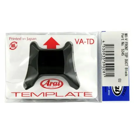 Expédié Aujourd’hui Ventilation supérieure centrale avant ARAI Front Top Duct Black pour casque MX V