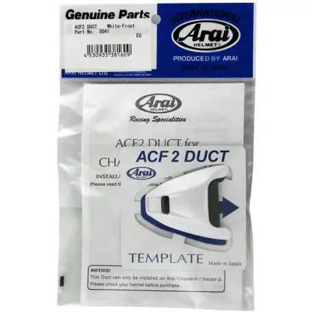 Meilleure Vente Ventilation supérieure avant ARAI Air Conductor Front 2 frost white pour casque Chaser V/Chaser V PRO