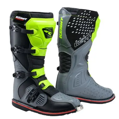 Bottes Kenny Track Gris jaune fluo Noir Expédition Rapide