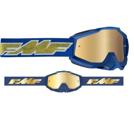 Usine Directe Masque cross FMF POWERBOMB Rocket Bleu / OR