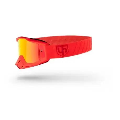 Masque moto cross UP DESIGN Bold ROUGE écran miroir Nouvelle Collection