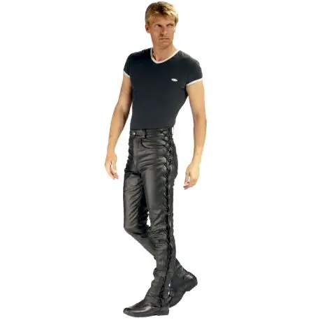 Jeans Cuir à lacets Homme Prix Cassé