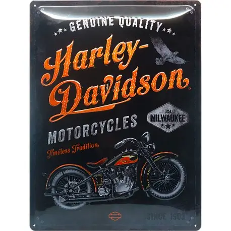 Top Vente Plaque métal decorative timeless HARLEY DAVIDSON
