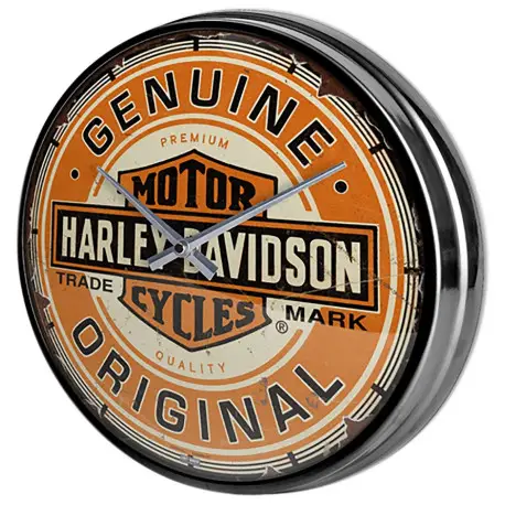 Pas Cher Horloge murale HARLEY DAVIDSON MOTOR CYCLES ORIGINAL