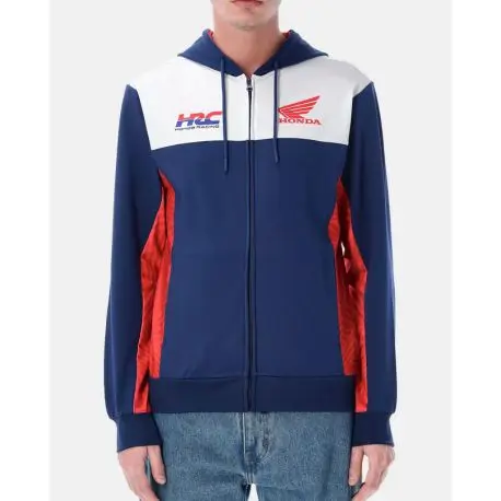 Produit De Marque Sweat à capuche Zippé HRC Honda Racing Officiel Moto GP