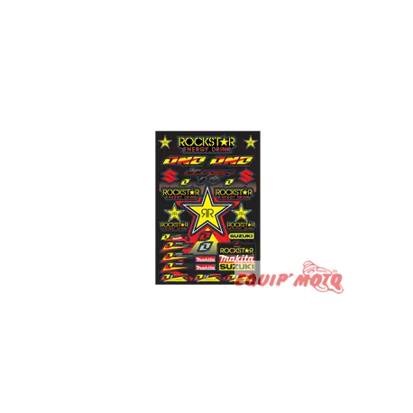 Planche autocollant ROCKSTAR Super Prix