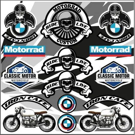 Promotion Planche autocollants Motorrad