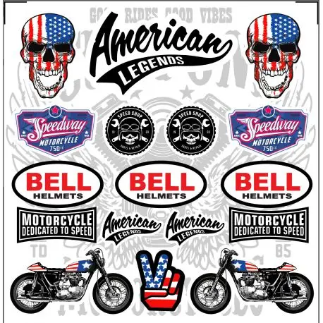 Top Vente Planche autocollants American
