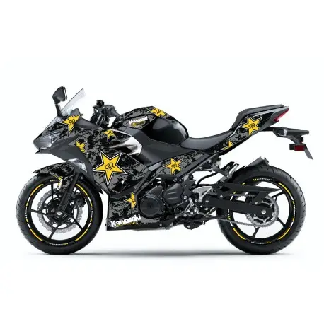 Kit déco ROCKSTAR KAWASAKI 400 NINJA 2018-2020 Haute Qualité