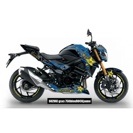 Kit déco ROCKSTAR SUZUKI GSXS 750 2015-2021 Dernier Modèle