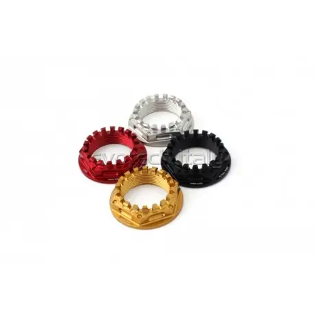 Ecrou porte couronne Alu EVOTECH M33x1.5 Nouvel Arrivage