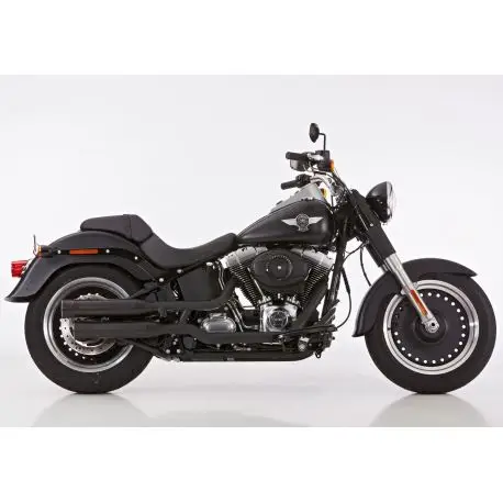 Prix Réduit Echappement Falcon Double GROOVE Harley Davidson Softail Fat Boy / Slim / Breakout / Low RIder / Street Bob 2018