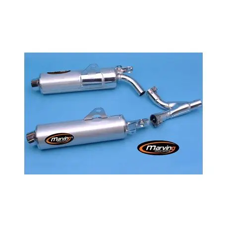 Paire d'Echappement MARVING SUZUKI DR650R DR650RS 1990-1991 DR650RSE 1991-1996 Livraison Express