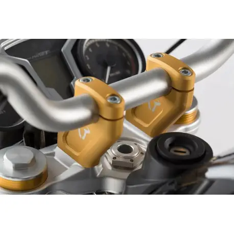 Prix Choc Kit réhausse de guidon avec déport moto SW MOTECH H 20mm recule 30mm BMW R1200 NINE T 2014-2020
