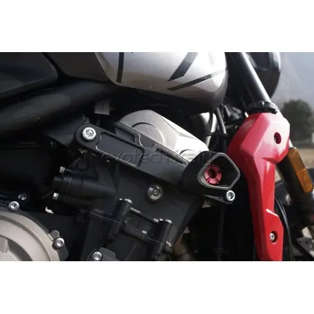 Tampons de protection EVOTECH STREET DEFENTER TRIUMPH 660 TRIDENT 2021-2022 Remise