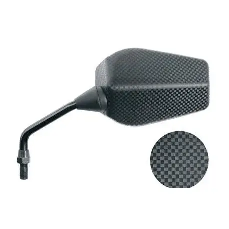 Acheter En Ligne Rétroviseur moto universel BIHR Carbone F1 rectangle M10x125
