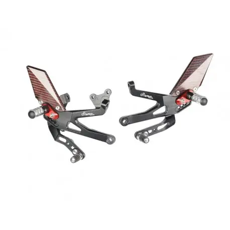 Vente Flash Commandes reculées réglables/repliables LIGHTECH Racing DUCATI PANIGALE STREETFIGHTER V4