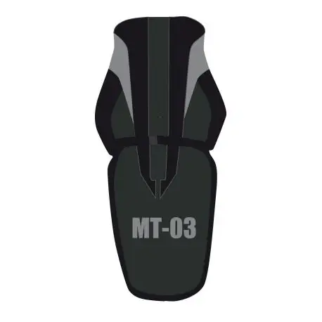 Paiement Sécurisé housse de selle bagster YAMAHA MT-03 2008 NOIR/NOIR MAT/ACIER/LETTRES ACIER