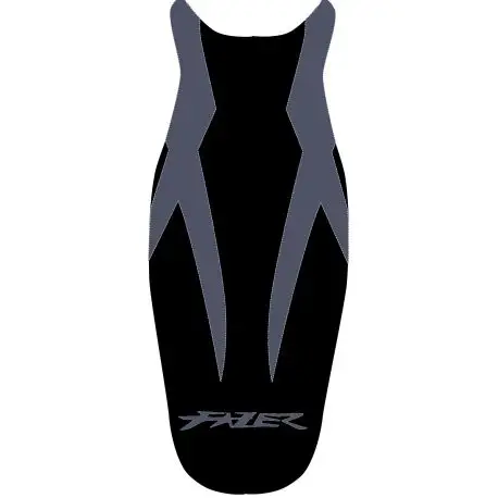 Vente Directe housse de selle bagster YAMAHA FZ6 2008 NOIR/NOIR MAT/LETTRES GRISES CLAIRES