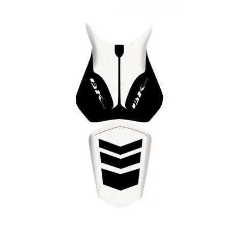 Solde housse de selle bagster SUZUKI GSX1340 B-KING 2009 BLANC/NOIR/LETTRES BLANCHES
