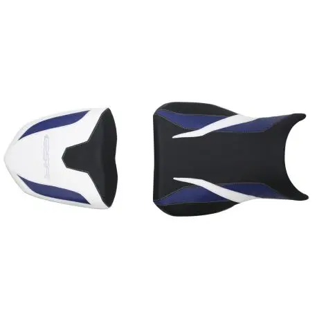 housse de selle bagster SUZUKI GSR750 2014 ROUGE/NOIR MAT/BLANC/BRODERIE ROUGE Meilleur Prix
