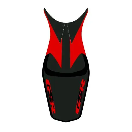 housse de selle bagster SUZUKI GSR600 2008-2009 NOIR/NOIR MAT/ROUGE Promotion