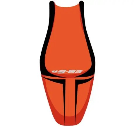 Super Prix housse de selle bagster KAWASAKI ER6N 2010 ORANGE/NOIR/LETTRES BLANCHES