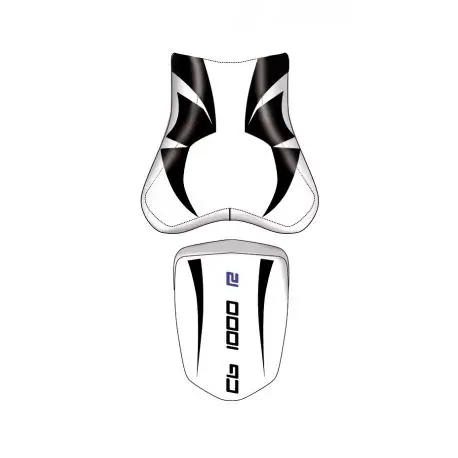 housse de selle bagster HONDA CB1000R 2008-2011 BLANC/NOIR Remise