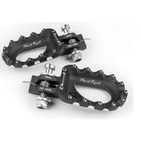 Expédition Rapide Repose-pieds moto trial S3 Hard Rock aluminium