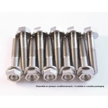 Acheter Direct Kit vis titane SCAR M8x35 pour pontet de guidon moto / Té inférieur