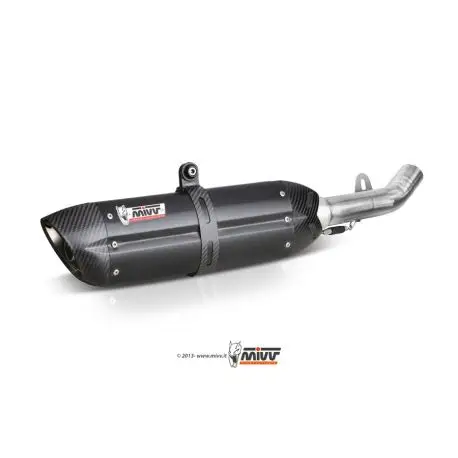 Prix Promo Echappement MIVV SUONO STEEL BLACK KAWASAKI Z750R à partir de 2011