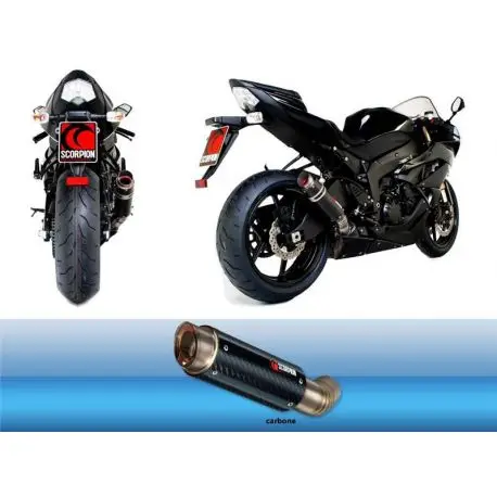 Prix Réduit Echappement SCORPION RP 1 GP KAWASAKI ZX6R 2009-2012