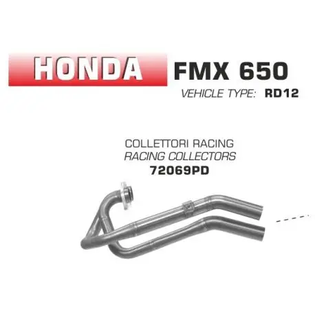 Collecteur d'Echappement racing ARROW HONDA FMX 650 2005-2008 Prix Choc