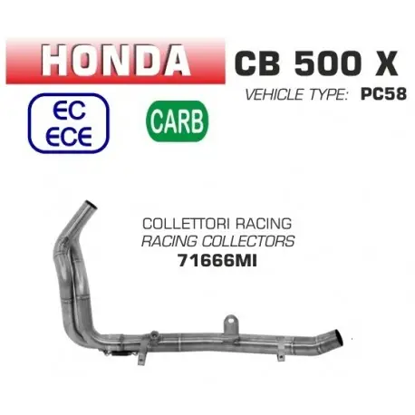 Solde Raccord d'Echappement ARROW HONDA CB500X 2017-2018