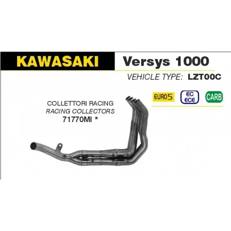 Collecteur d'Echappement ARROW racing KAWASAKI 1000 VERSYS 2021-2023 Remise