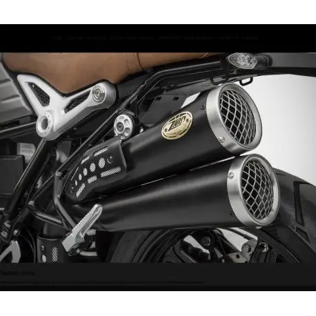 Must-Have Echappement Zard haut double sortie Overlappe pour BMW NINE T 1200 Scrambler