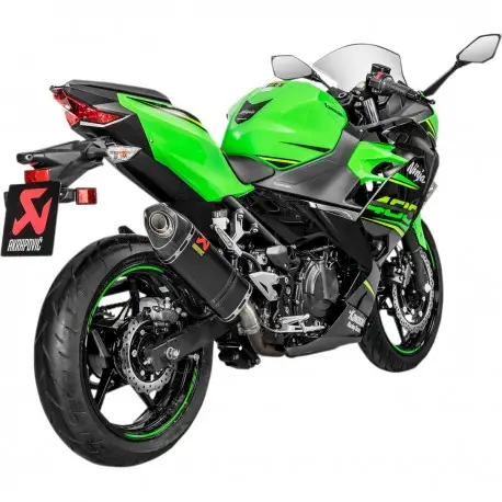 Dernière Chance Echappement AKRAPOVIC racing carbone KAWASAKI NINJA 250 NINJA 400 Z400 Z500 NINJA 500