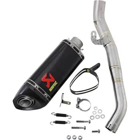 Echappement AKRAPOVIC carbone TRIUMPH 765 STREET TRIPLE 2017-2022 Bon Plan