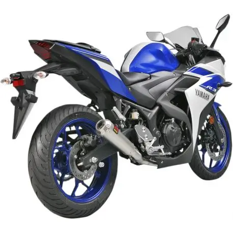 Ligne complète non homologué d'Echappement AKRAPOVIC RACING LINE YAMAHA YZF-R25 2015-2024 YZF-R3 2015-2021 MT-03 2016-2019 Produit De Marque