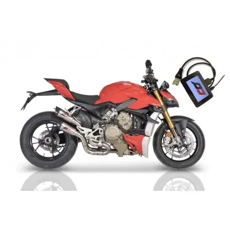 Demie ligne d'Echappement Qd Exhaust TWIN GUNSHOT DUCATI STREETFIGHTER V4 2020-2021 + QD ECU Tuning Promotion