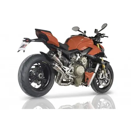 Demi-ligne d'Echappement Qd Exhaust TWIN GUNSHOT DUCATI STREETFIGHTER V4 2020-2022 Haute Qualité