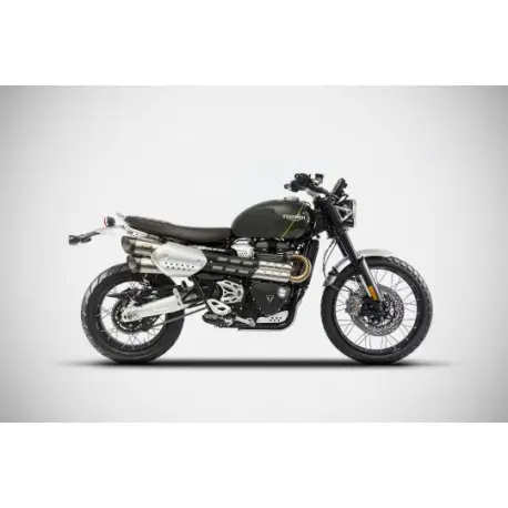 Echappement Zard Triumph 1200 Scrambler 2021-2023 Usine Directe