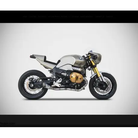 Ligne d'Echappement Zard 2 en 2 Titane racing BMW R NINE T 1200 Petit Prix