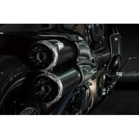 Silencieux d'Echappement Zard Top Gun Harley Davidson 1250 Sportster S 2021-2026 Authentique