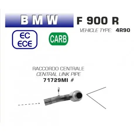 Bon Plan Raccord central racing échappement ARROW BMW F900R F900XR 2020-2024
