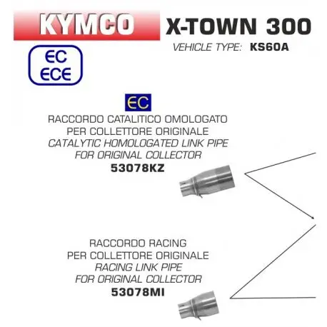 Seulement Aujourd’hui Raccord échappement ARROW KYMCO 300 X-TOWN 2017-2020