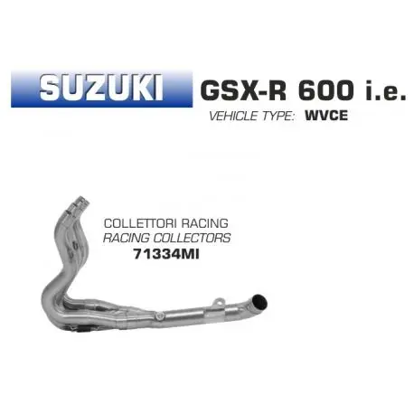 Commande En Gros Collecteur d'Echappement racing ARROW SUZUKI GSXR 600 GSXR 750 2006-2010